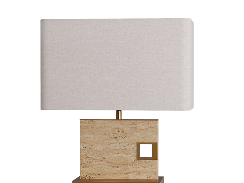  现代简约台灯 台灯 简约台灯 书房台灯 灯3d模型 