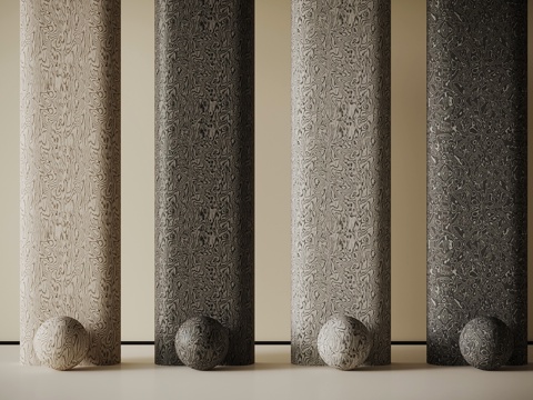 现代意式木饰面 树瘤木纹su模型