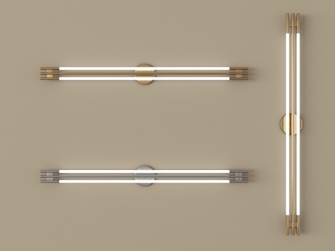 现代金属壁灯  长条壁灯su模型