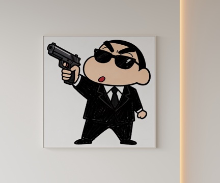 现代简约挂画儿童挂画su模型