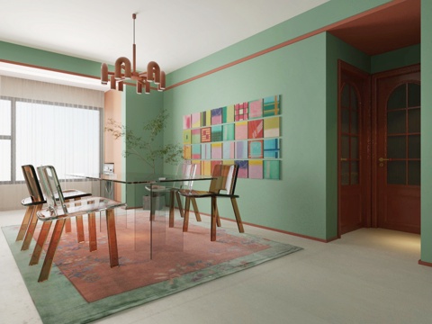  现代客厅3d模型3d模型 