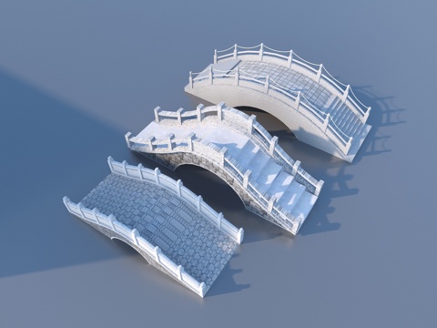  桥 石桥3d模型 