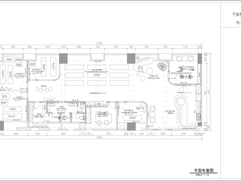 瑜伽室施工图，普拉提cad施工图