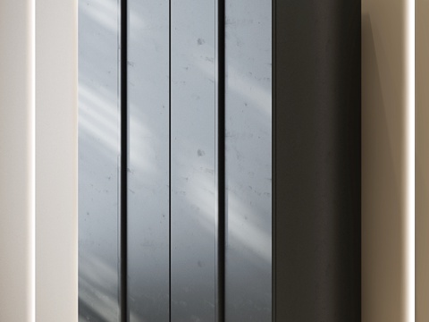 现代中古边柜 现代玄关柜边柜 现代意式玄关柜 意式装饰柜su模型