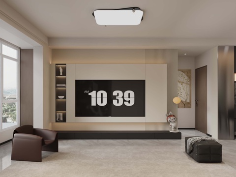  客餐厅 客厅 餐厅厨房3d模型 