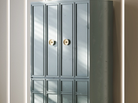 现代中古边柜 现代玄关柜边柜 现代意式玄关柜 意式装饰柜su模型