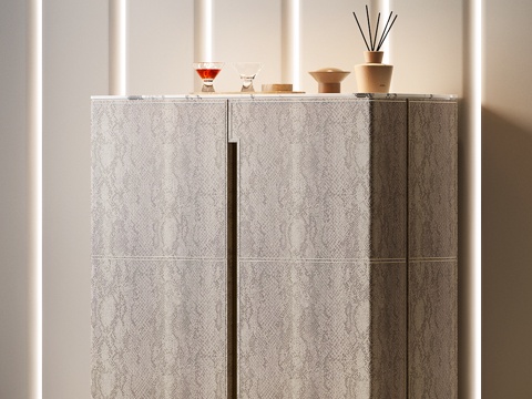 现代餐边柜 意式斗柜 现代边柜 意式玄关柜 现代意式边柜su模型