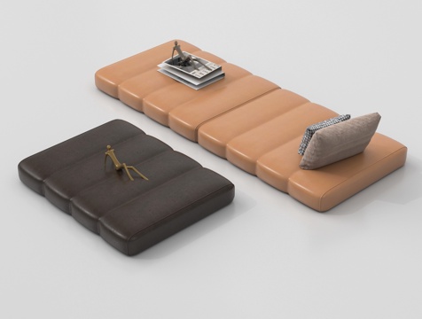  现代沙发坐垫su模型 