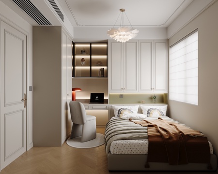 法式儿童房su模型