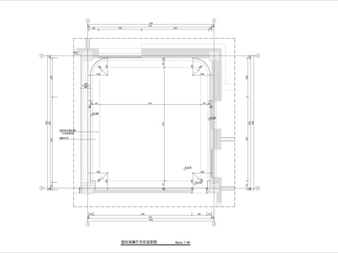 演播厅装修施工图cad施工图