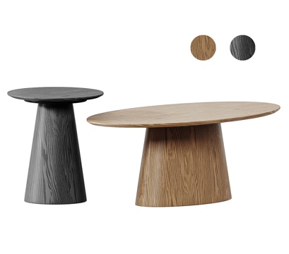 Divan北欧实木茶几 宋式茶几 实木茶几su模型