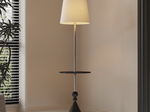 现代法式落地灯su模型