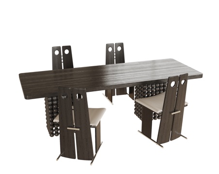 现代书桌椅 书椅su模型