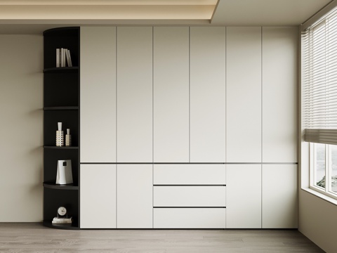 现代衣柜su模型