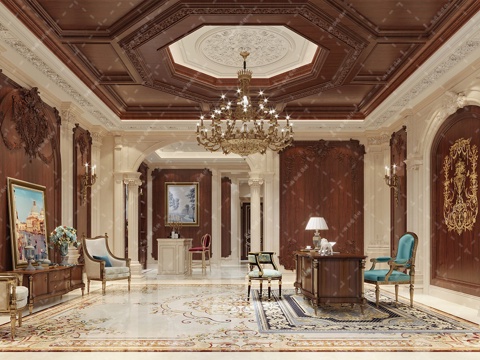 欧式室内施工图cad施工图