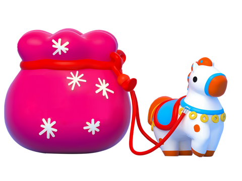  商场中庭春节美陈 商场中庭马年装饰 国潮春节马年装饰 网红春3d模型 