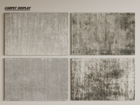  现代简约地毯 方形地毯 布艺地毯 客厅地毯 艺术地毯su模型 