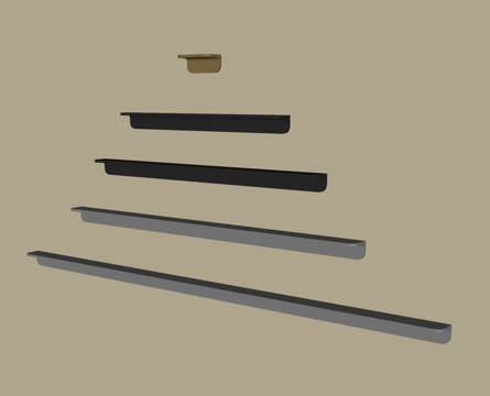 现代拉手 柜门拉手 床头柜拉手su模型