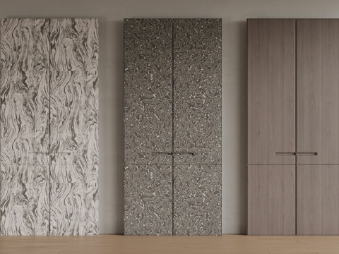 现代意式门板su模型