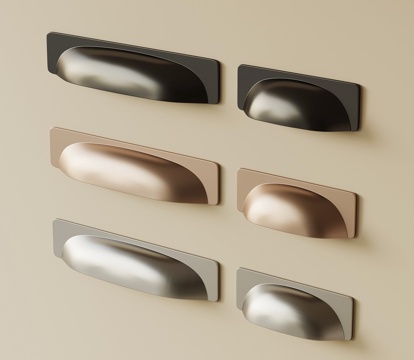 现代拉手 柜门拉手 床头柜拉手su模型