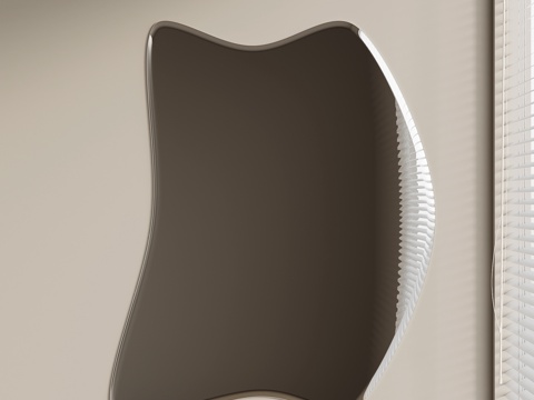 现代镜子 异形镜 浴室镜su模型