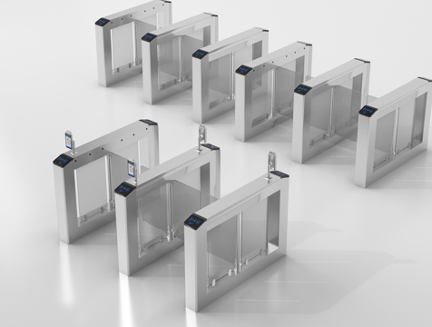 现代公用器材 闸机 门禁机 感应门 闸门 门闸su模型