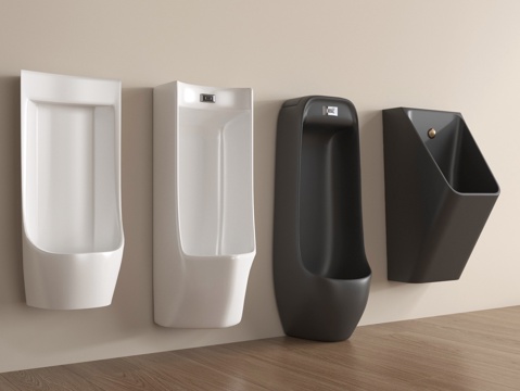  现代小便池 小便斗 小便器3d模型 