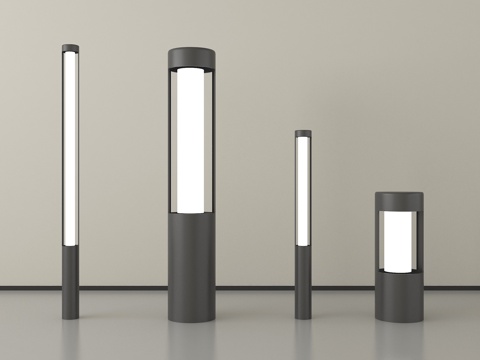 现代户外景观灯 庭院灯 草坪灯 花园灯su模型