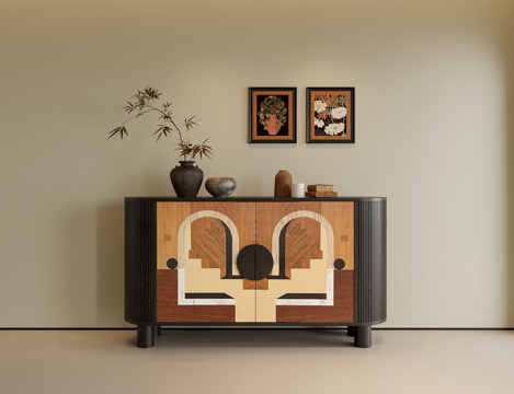 宋式玄关柜 装饰柜 边柜su模型