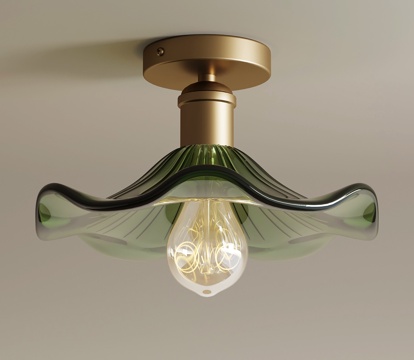 法式复古吸顶灯 美式中古吸顶灯su模型