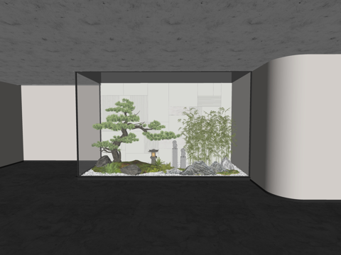 小品 组团 造景 花镜 绿化su模型