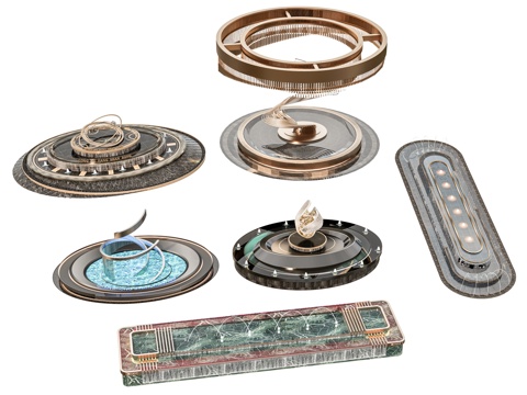 售楼部喷泉景观 喷泉景观 圆形喷泉长条喷泉 园林景观喷泉su模型