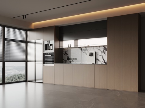  现代意式酒柜 餐边柜3d模型 