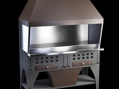  火盆烤炉3d模型 