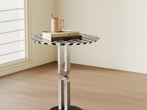 现代边几 金属边几su模型