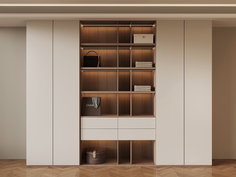  现代衣柜3d模型 