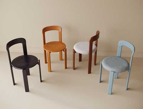 现代餐椅 单椅 书椅su模型