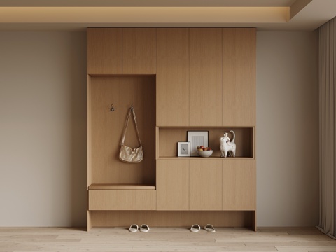  现代鞋柜 入户鞋柜3d模型 