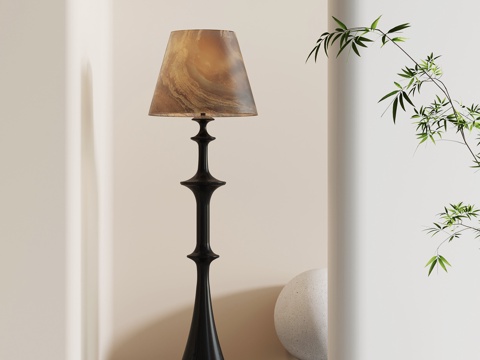 现代意式落地灯su模型