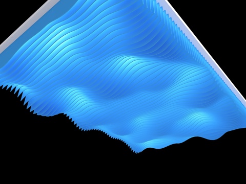 现代吊顶 格栅吊顶 起伏吊顶 简约吊顶 办公空间吊顶 大厅吊su模型