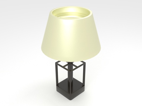  台灯 灯罩 灯座 家居照明 装饰灯3d模型 