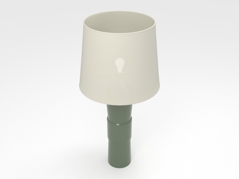  台灯 灯罩 灯座 灯具3d模型 