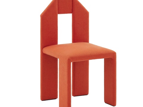 现代单椅 餐椅su模型