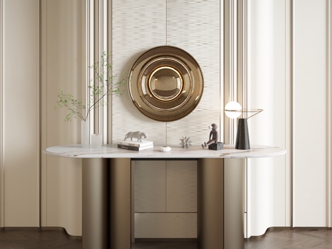  现代玄关台端景台3d模型 