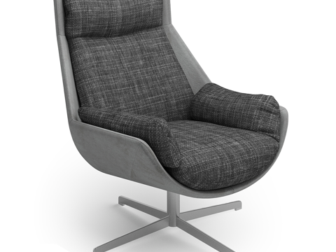  现代简约单人沙发 单人沙发 简约沙发 休闲沙发3d模型 