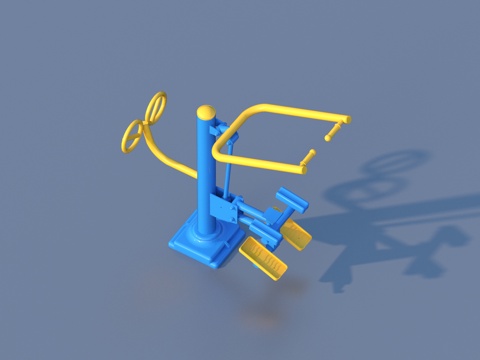  健身器材3d模型 