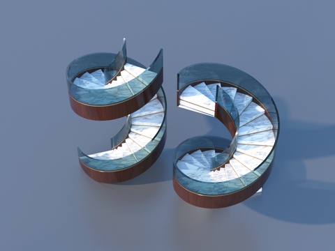  楼梯 扶手楼梯3d模型 