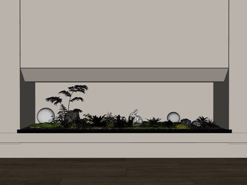 花镜 小品 绿化 微景观 造景 组团 景观su模型