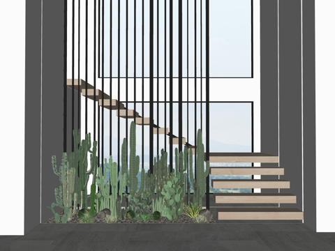 花镜 小品 绿化 微景观 造景 组团 景观su模型