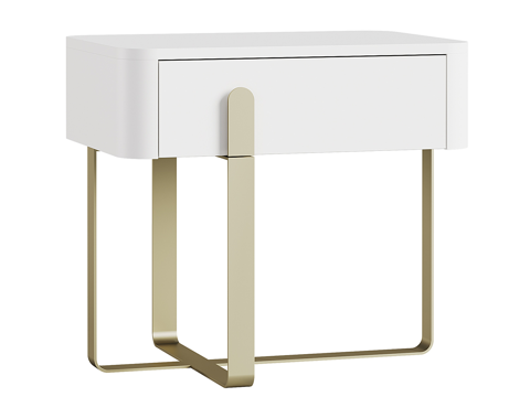  现代简约床头柜 床头柜  简约床头柜 矮柜3d模型 